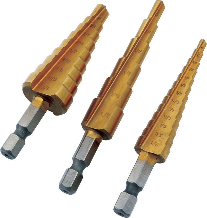 ALLSTAR PERFORMANCE 11040 - Step Drill Set 3pc  image