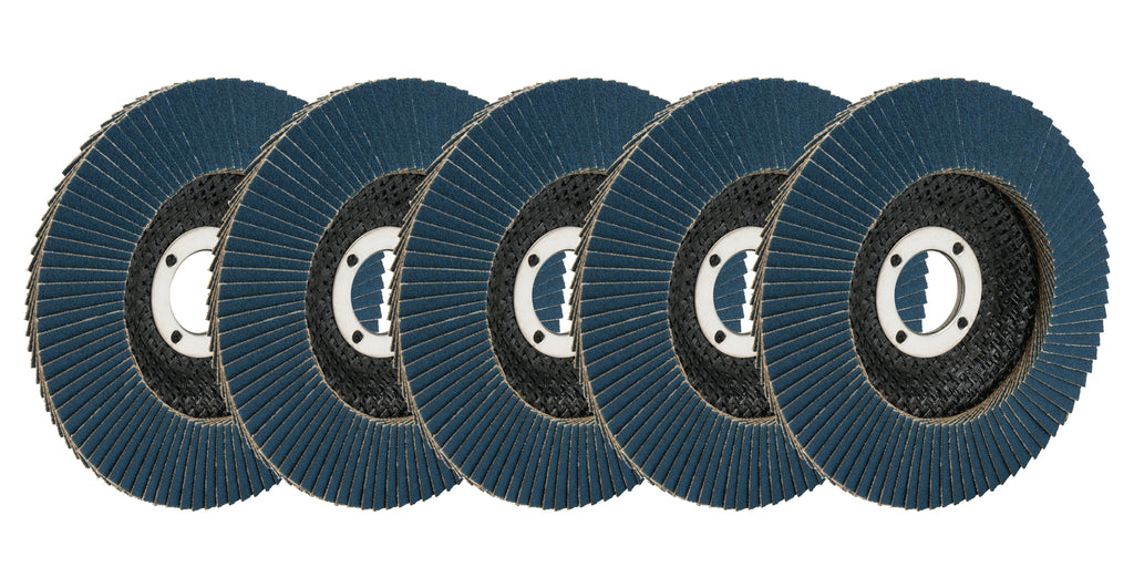 ALLSTAR PERFORMANCE 12122-5 - Flap Discs 80 Grit 4-1/2in with 7/8in Arbor image