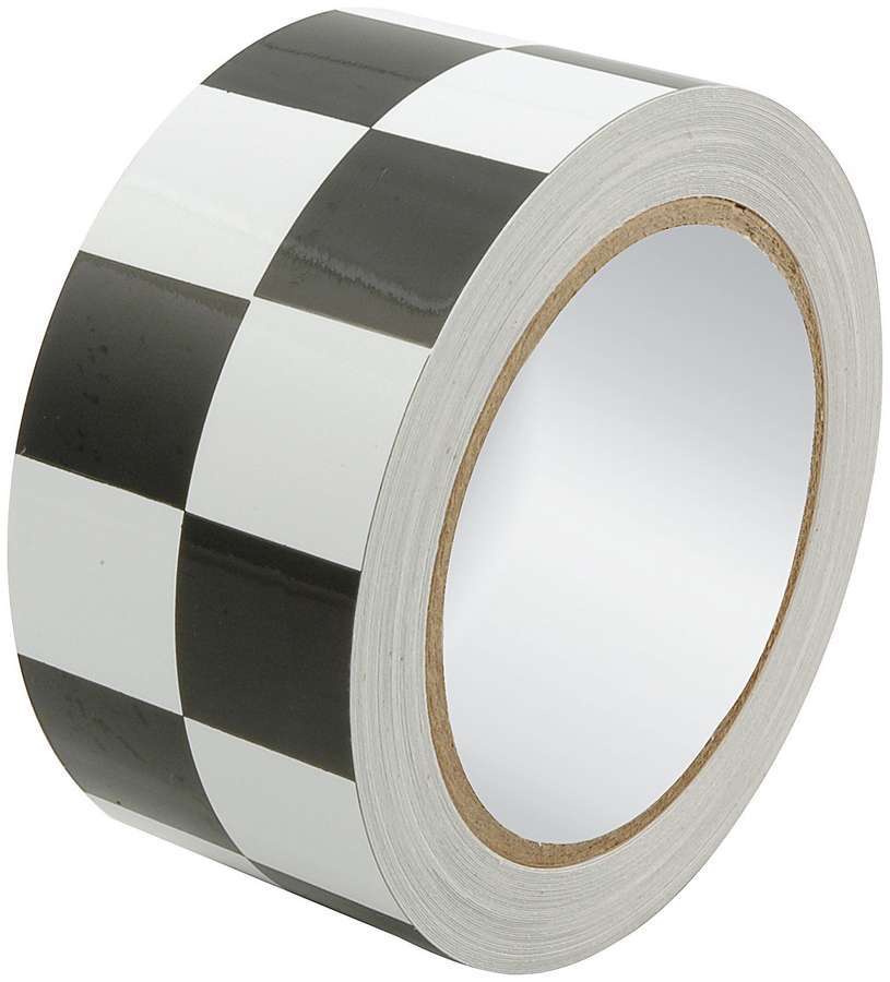 ALLSTAR PERFORMANCE 14149 - Racers Tape 2in x 45ft Checkered Black/White image