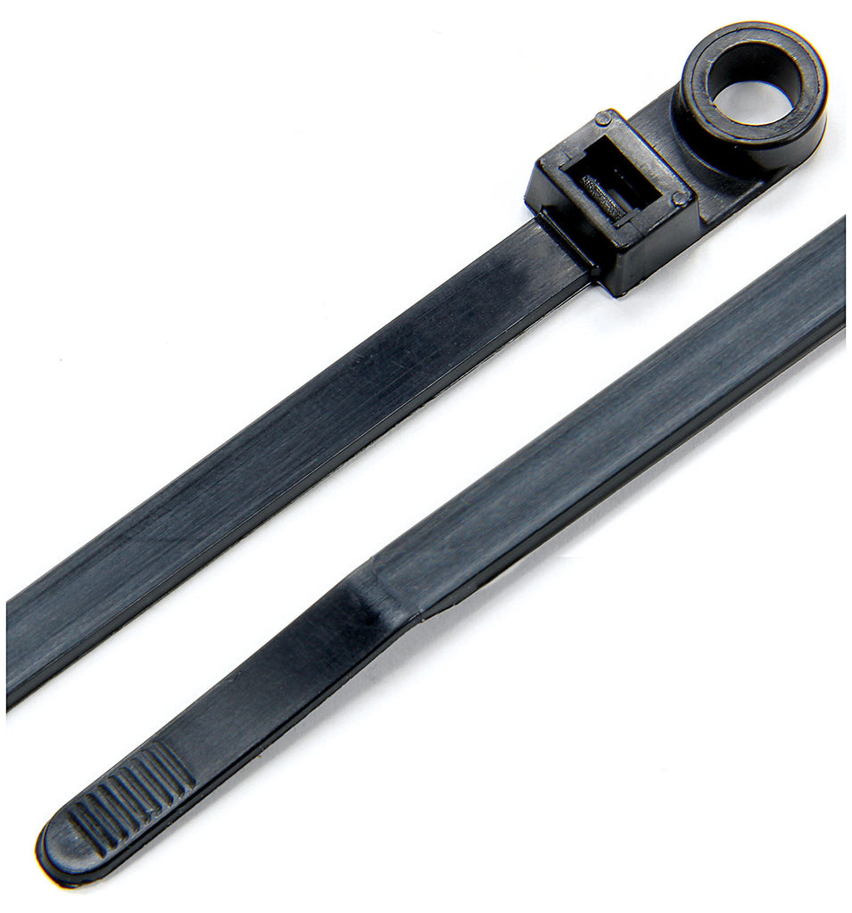 ALLSTAR PERFORMANCE 14390 - Wire Ties Black 8.00 w/ Mounting Hole 25pk image