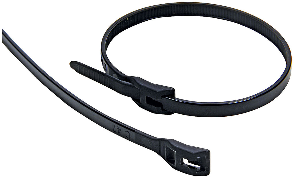 ALLSTAR PERFORMANCE 14395 - Wire Ties Black 8.00 Flush Fit 100pk image