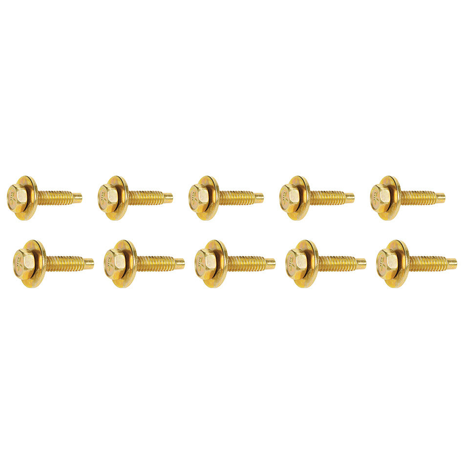 ALLSTAR PERFORMANCE 16554 - Body Bolt 1-1/8in 10pk Gold image