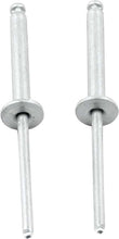 Load image into Gallery viewer, ALLSTAR PERFORMANCE 18199 - 1/8in Alum Rivet Silver 100Pk Flange Type image
