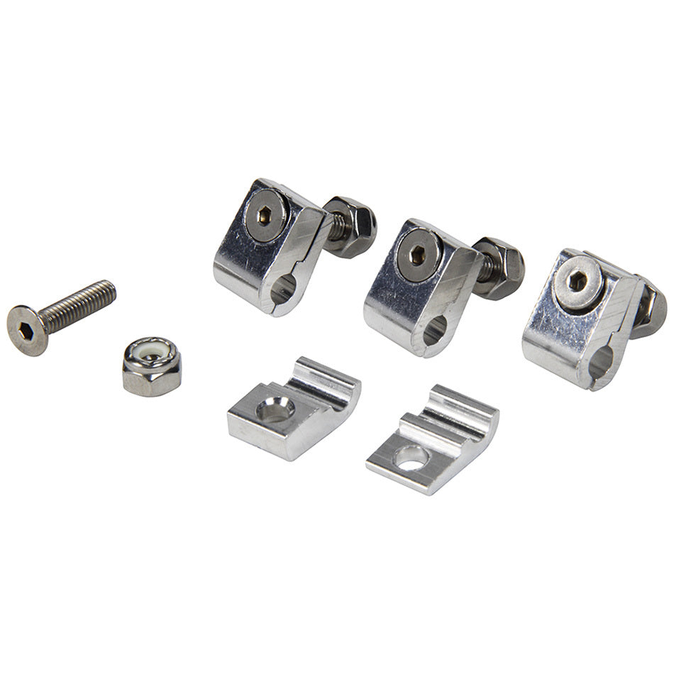 ALLSTAR PERFORMANCE 18320 - 2pc Alum Line Clamps 3/16in 4pk image