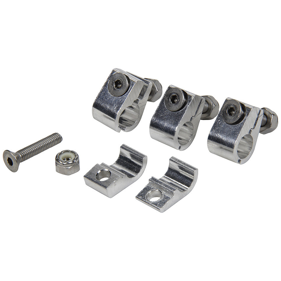 ALLSTAR PERFORMANCE 18323 - 2pc Alum Line Clamps 3/8in 4pk image