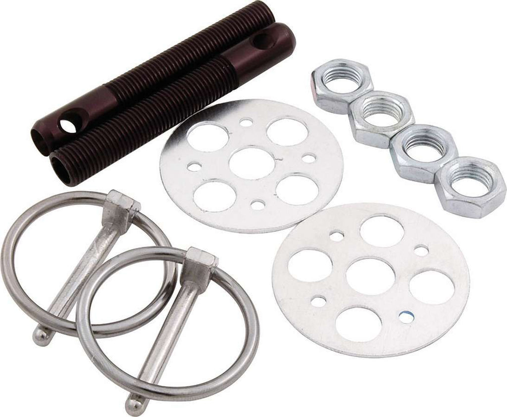 ALLSTAR PERFORMANCE 18473 - LW Alum Hood Pin Kit 3/8in Black image