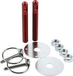 ALLSTAR PERFORMANCE 18501 - Alum Hood Pin Kit 1/2in Red image