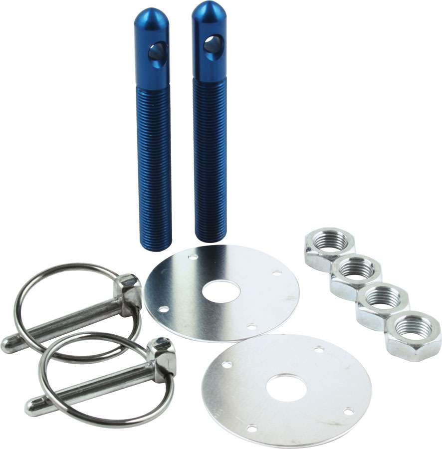 ALLSTAR PERFORMANCE 18502 - Alum Hood Pin Kit 1/2in Blue image