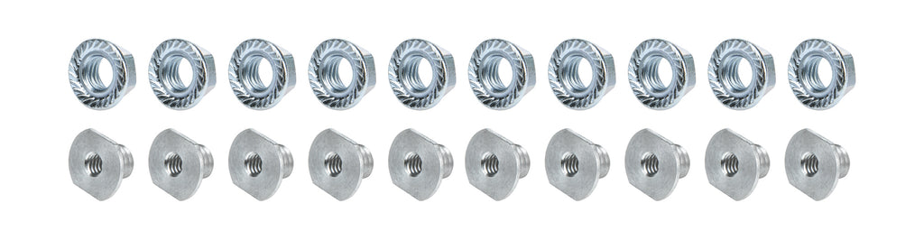 ALLSTAR PERFORMANCE 18548-10 - Threaded Nut Insert Aluminum 10pk image