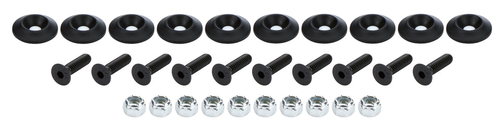 ALLSTAR PERFORMANCE 18680 - Countersunk Bolt Kit Black 10pk image
