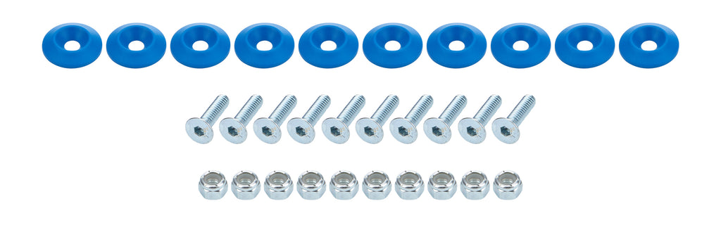 ALLSTAR PERFORMANCE 18683 - Countersunk Bolt Kit Blue 10pk image