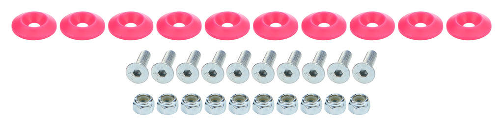 ALLSTAR PERFORMANCE 18686 - Countersunk Bolt Kit Pink 10pk image