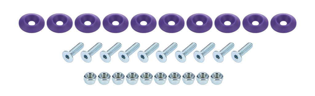 ALLSTAR PERFORMANCE 18687 - Countersunk Bolt Kit Purple 10pk image
