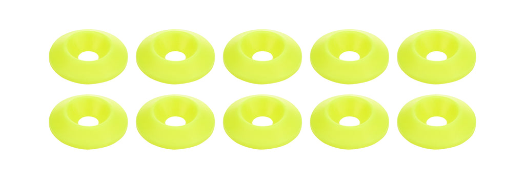 ALLSTAR PERFORMANCE 18698 - Countersunk Washer Fluorescent Yellow 10pk image