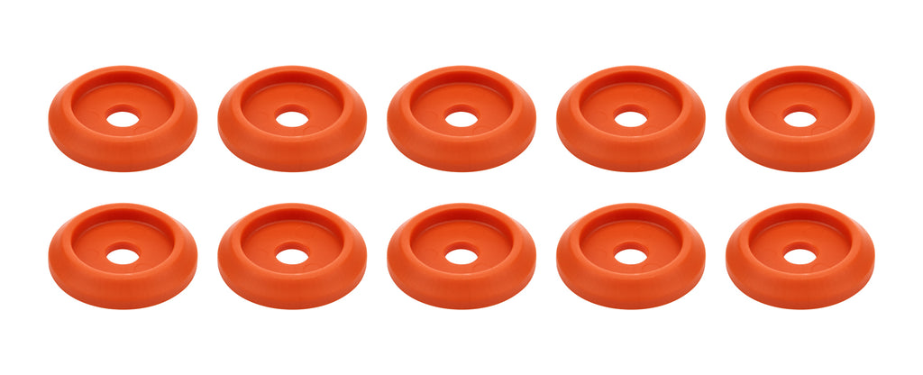 ALLSTAR PERFORMANCE 18849 - Body Bolt Washer Plastic Orange 10pk image