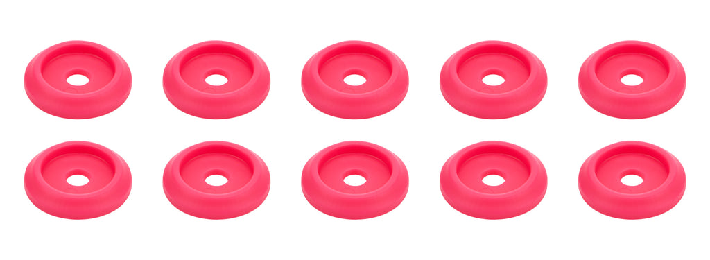 ALLSTAR PERFORMANCE 18851 - Body Bolt Washer Plastic Pink 10pk image