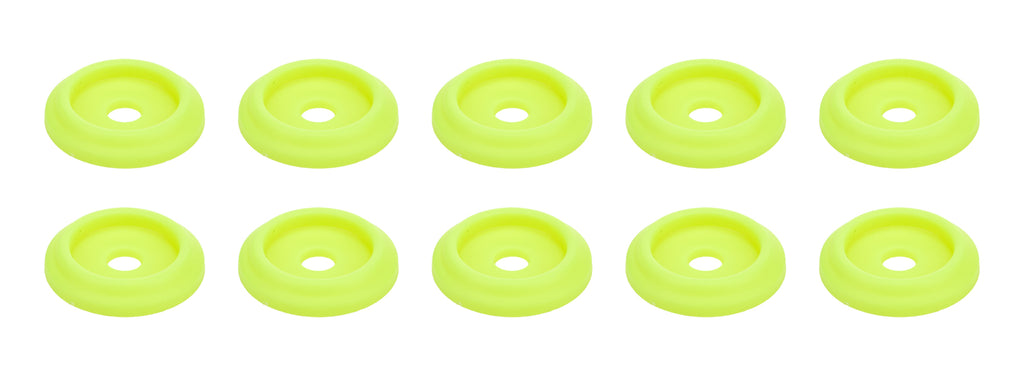 ALLSTAR PERFORMANCE 18853 - Body Bolt Washer Plastic Fluorescent Yellow 10pk image