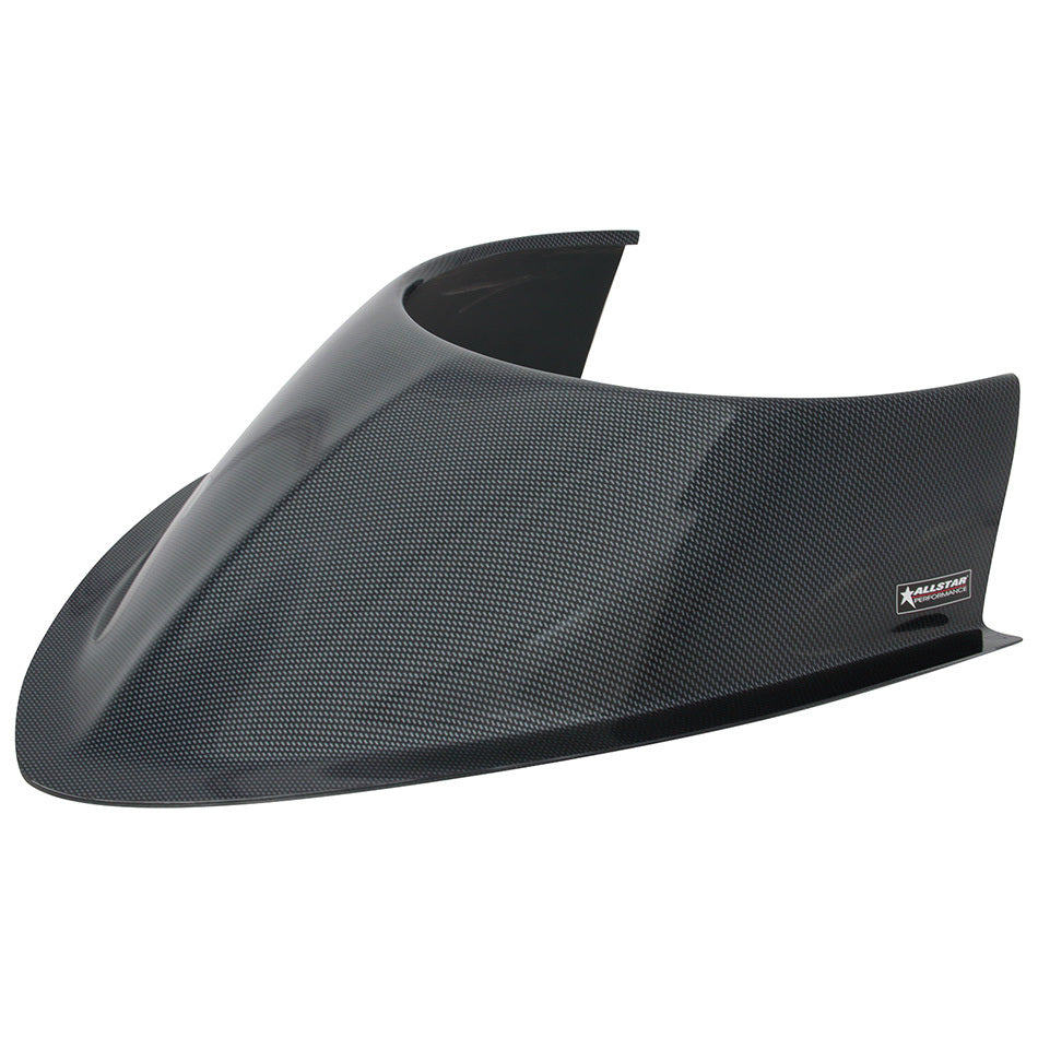 ALLSTAR PERFORMANCE 23249 - Tapered Front Hood Scoop Long 5-1/2in Curved image