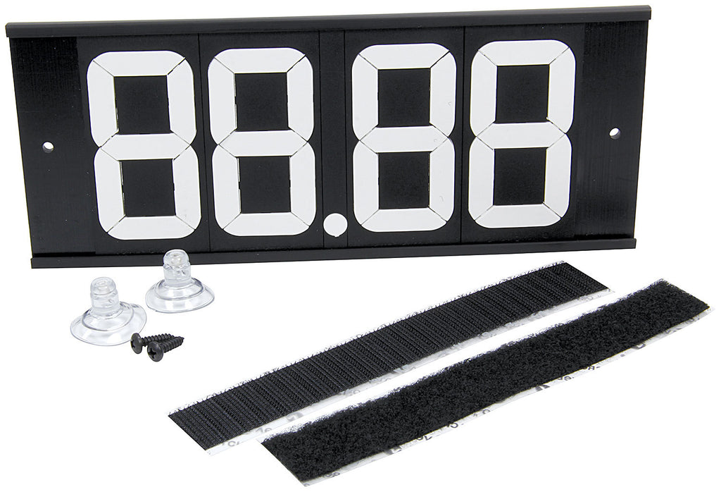 ALLSTAR PERFORMANCE 23293 - Dial-In Board 4 Digit w/ Suction Cups and Velcro image