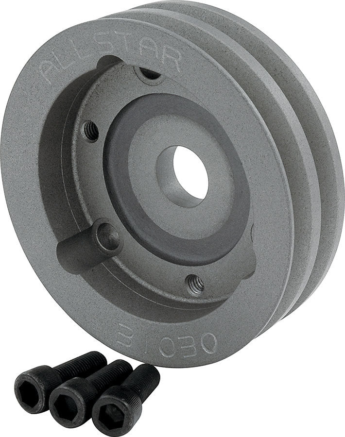 ALLSTAR PERFORMANCE 31030 - Crank Pulley 2 Groove 4.750in Dia image