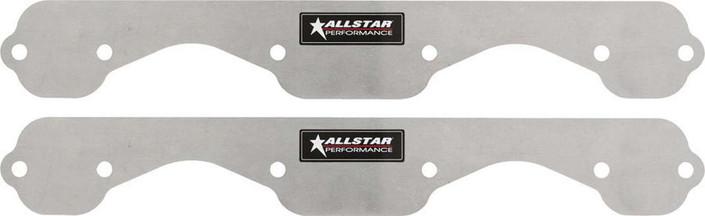 ALLSTAR PERFORMANCE 34212 - Exhaust Block Off Plates SBC Std 1pc Aluminum image