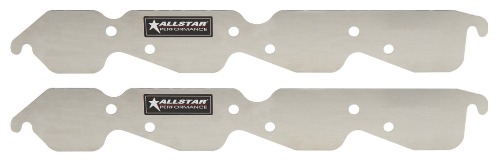 ALLSTAR PERFORMANCE 34219 - Exhaust Block Off Plates BBC Engines image