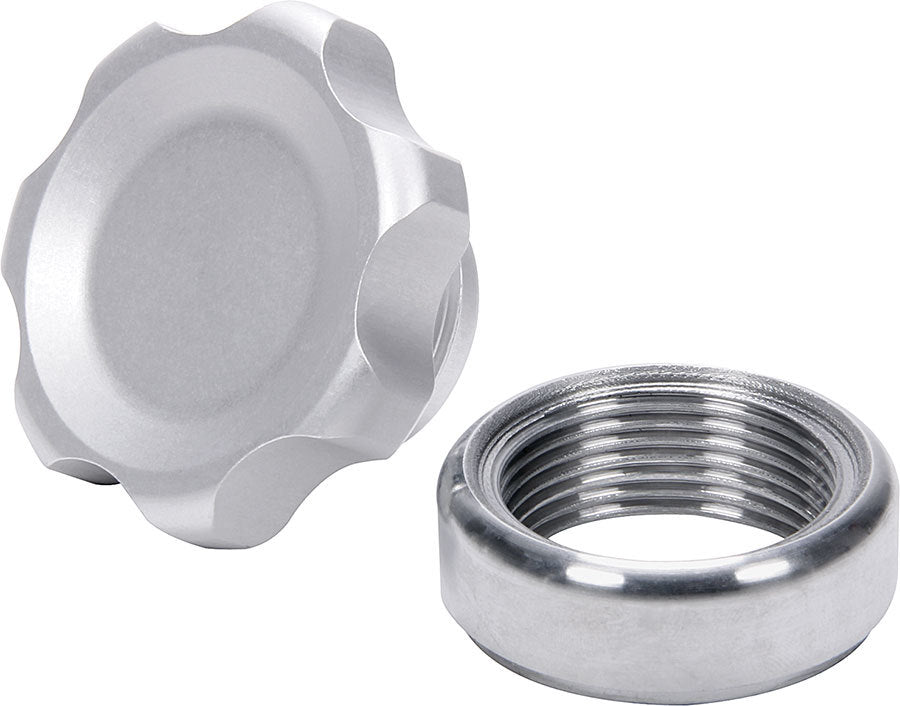 ALLSTAR PERFORMANCE 36161 - Filler Cap Silver with Weld-In Steel Bung Small image