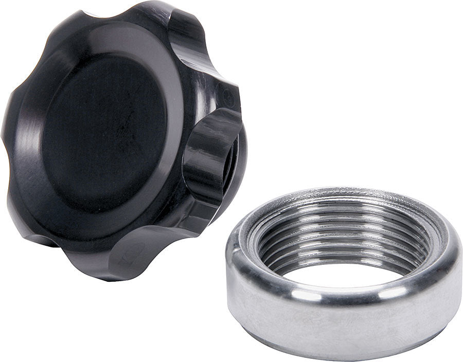 ALLSTAR PERFORMANCE 36167 - Filler Cap Black with Weld-In Steel Bung Small image