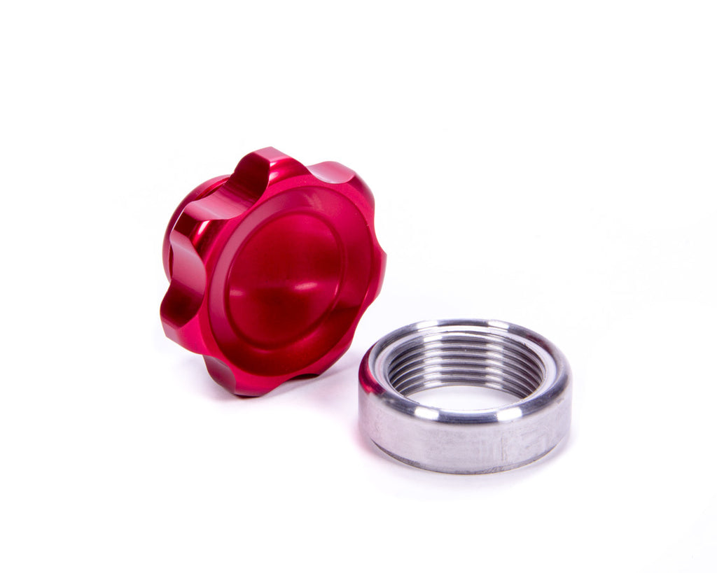 ALLSTAR PERFORMANCE 36168 - Filler Cap Red with Weld-In Steel Bung Small image