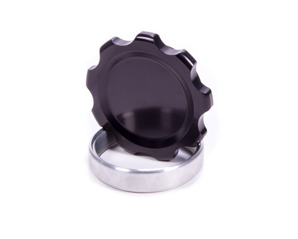 ALLSTAR PERFORMANCE 36171 - Filler Cap Black with Weld-In Alum Bung Large image