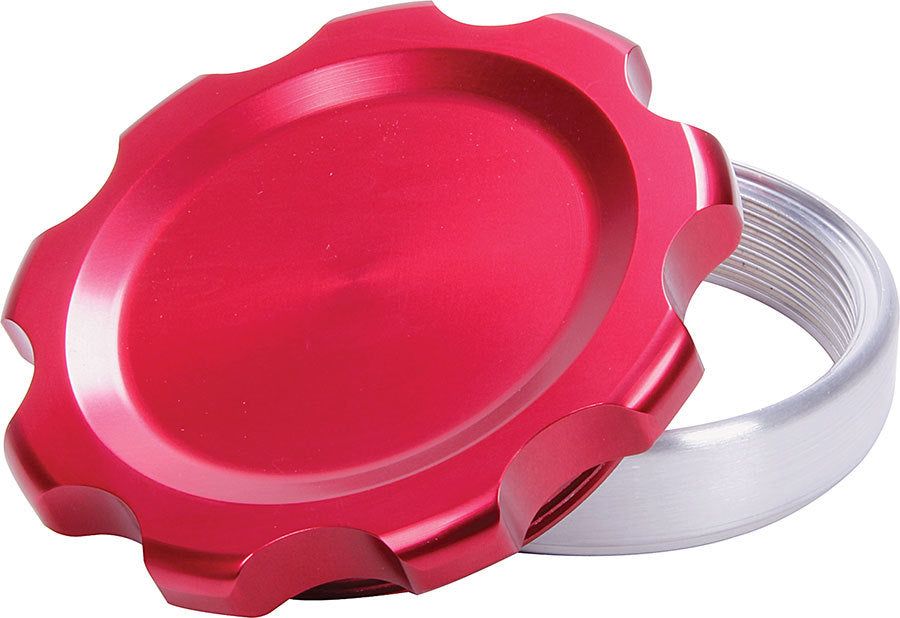 ALLSTAR PERFORMANCE 36172 - Filler Cap Red with Weld-In Alum Bung Large image