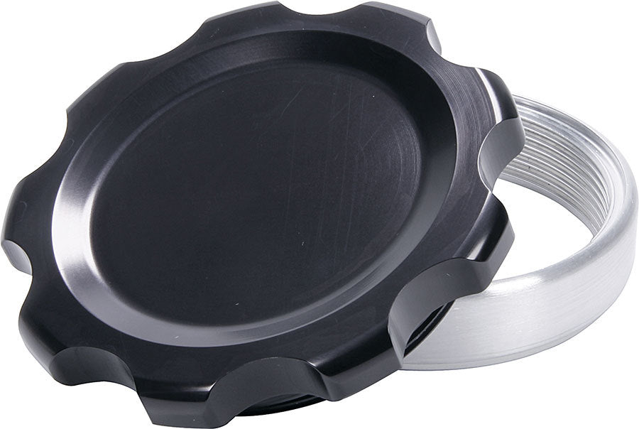 ALLSTAR PERFORMANCE 36175 - Filler Cap Black with Weld-In Steel Bung Large image