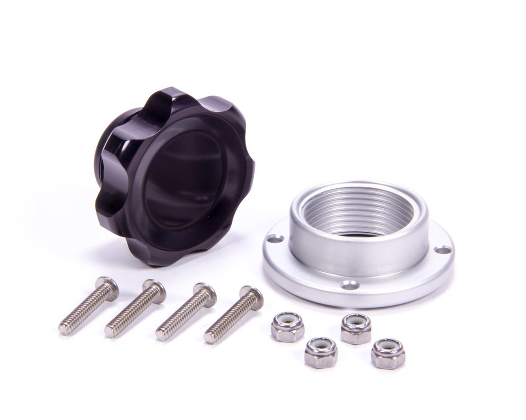 ALLSTAR PERFORMANCE 36181 - Filler Cap Black with Bolt-In Alum Bung Small image