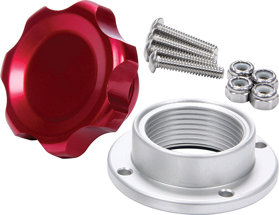 ALLSTAR PERFORMANCE 36182 - Filler Cap Red with Bolt-In Alum Bung Small image