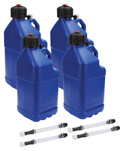 Load image into Gallery viewer, ALLSTAR PERFORMANCE 40122-4 - Utility Jug 5 Gal w/ Filler Hose Blue 4pk image