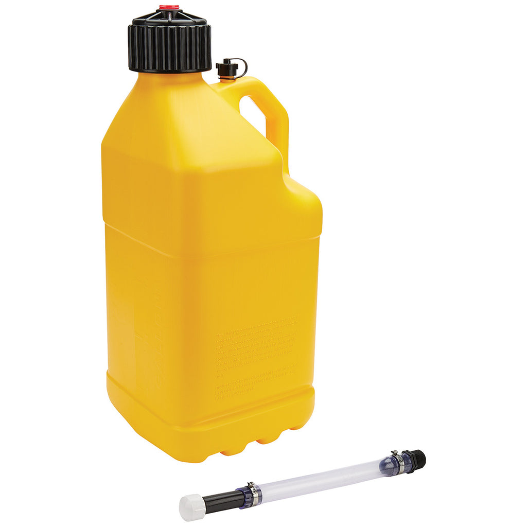 ALLSTAR PERFORMANCE 40123 - Utility Jug 5 Gal w/Filler Hose Yellow image