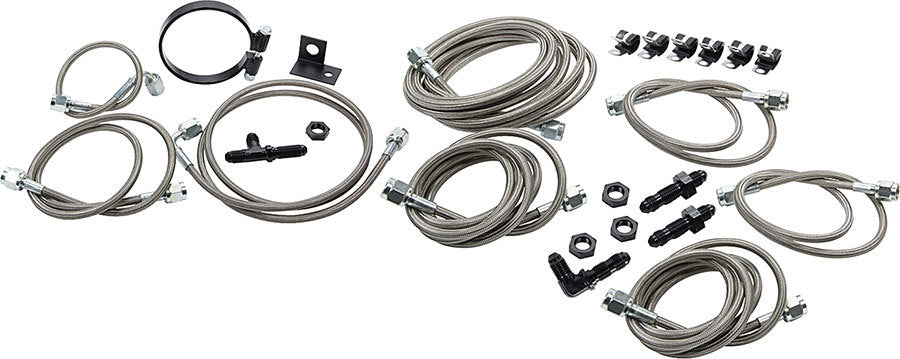 ALLSTAR PERFORMANCE 42053 - Dirt Car Brake Line Kit Mod Aftermarket Calipers image