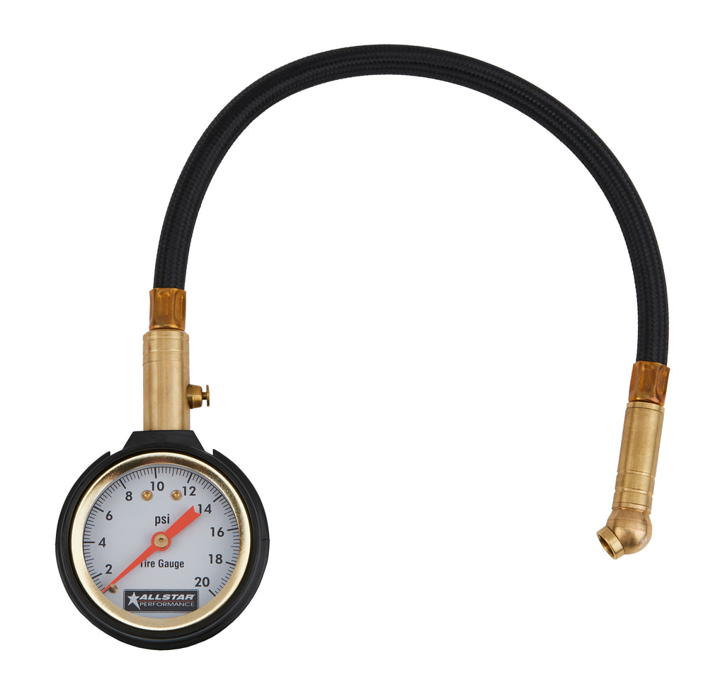 ALLSTAR PERFORMANCE 44076 - Tire Pressure Gauge 0-20 PSI image