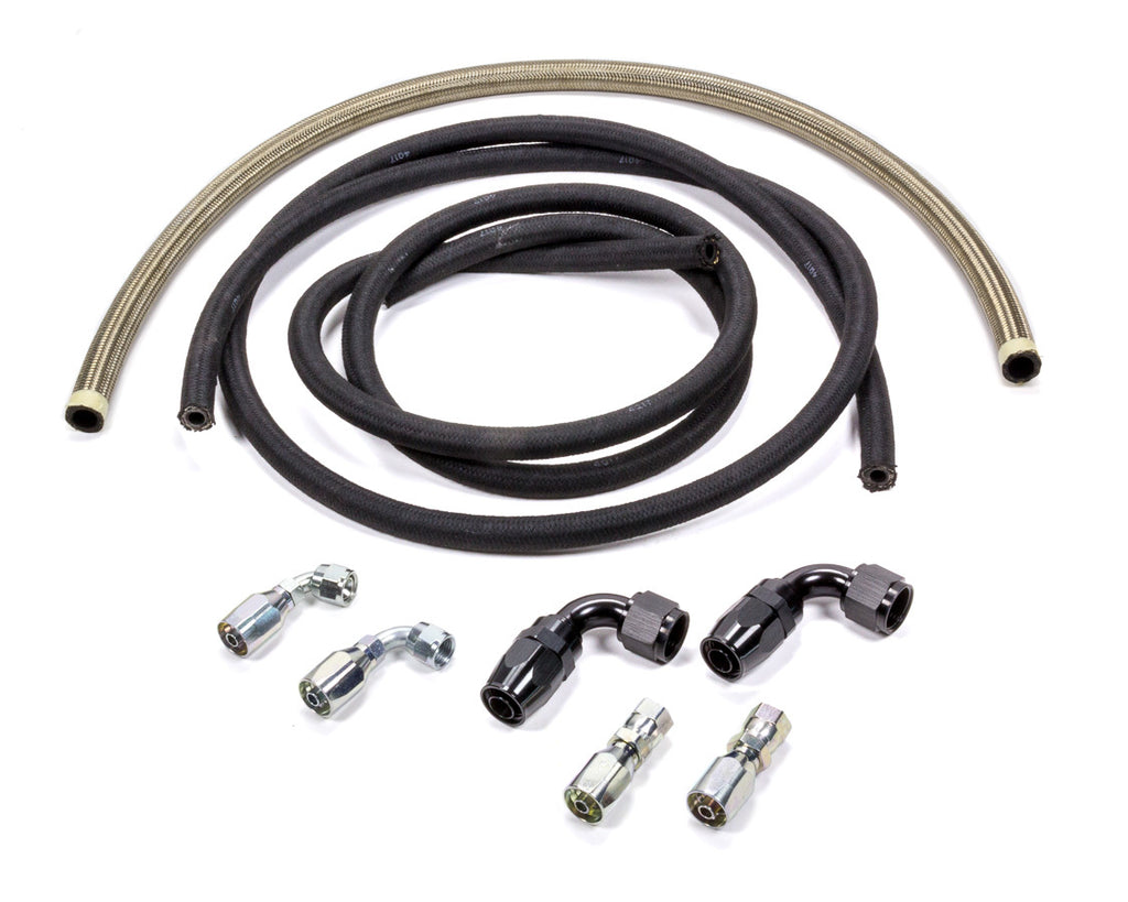 ALLSTAR PERFORMANCE 48201 - Power Steering Hose Kit Rack Rear Mount Pump image