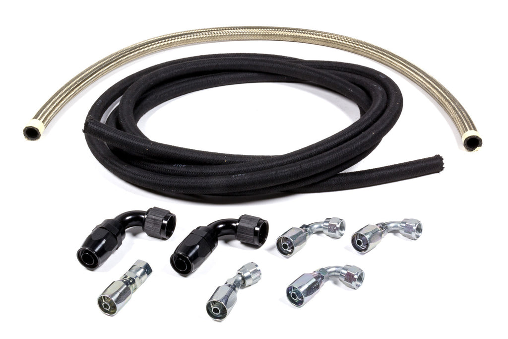 ALLSTAR PERFORMANCE 48205 - Power Steering Hose Kit Box to Bellhousing Mount image