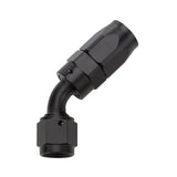 Reusable Hose End Black 45 Deg Elbow -8