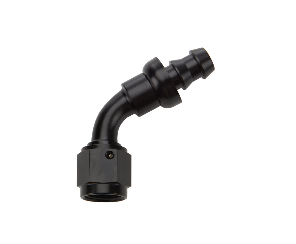 ALLSTAR PERFORMANCE 49442 - Pushlock Hose End Black 60 Deg Elbow -6 image