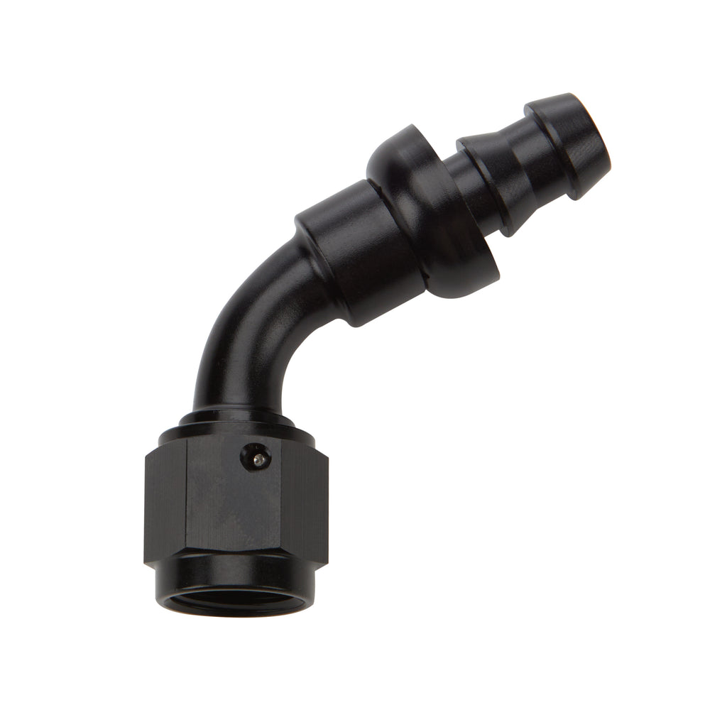 ALLSTAR PERFORMANCE 49443 - Pushlock Hose End Black 60 Deg Elbow -8 image