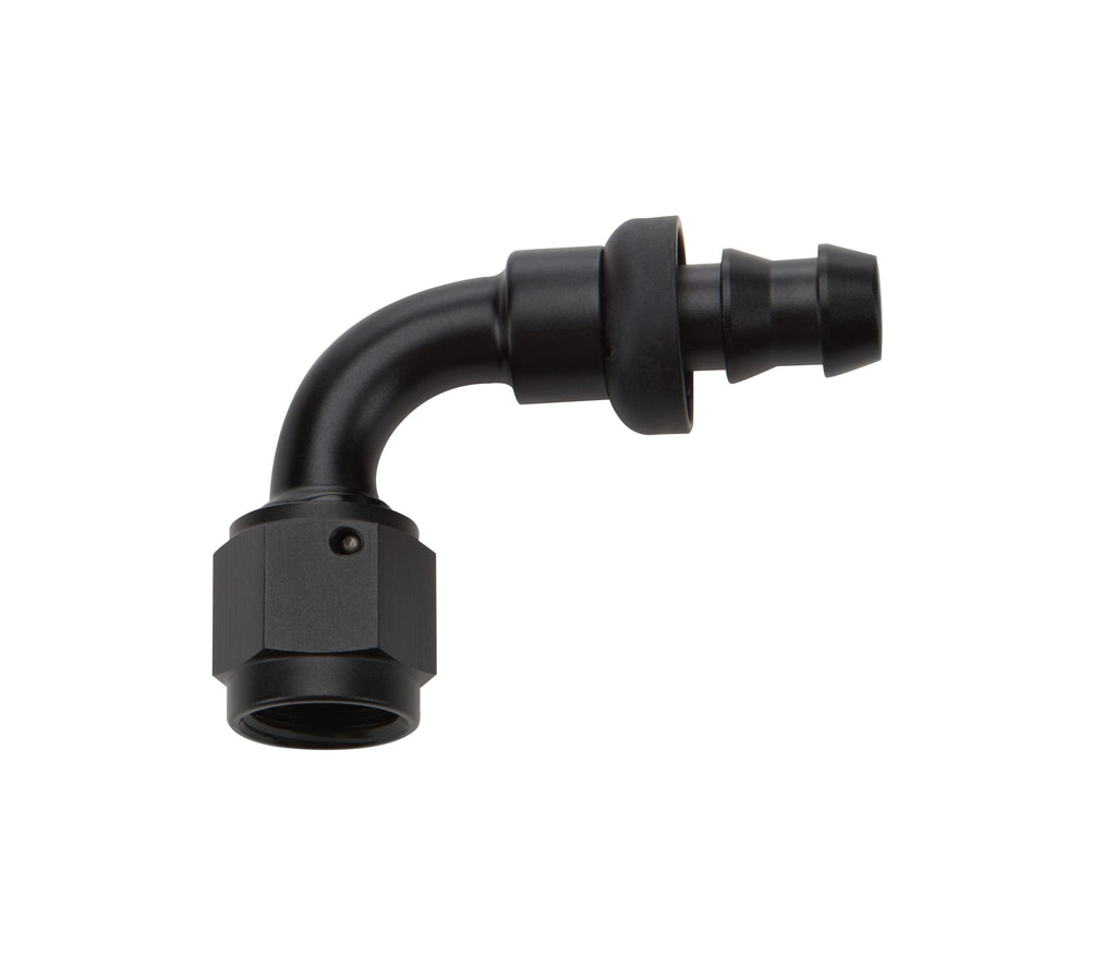 ALLSTAR PERFORMANCE 49452 - Pushlock Hose End Black 90 Deg Elbow -6 image