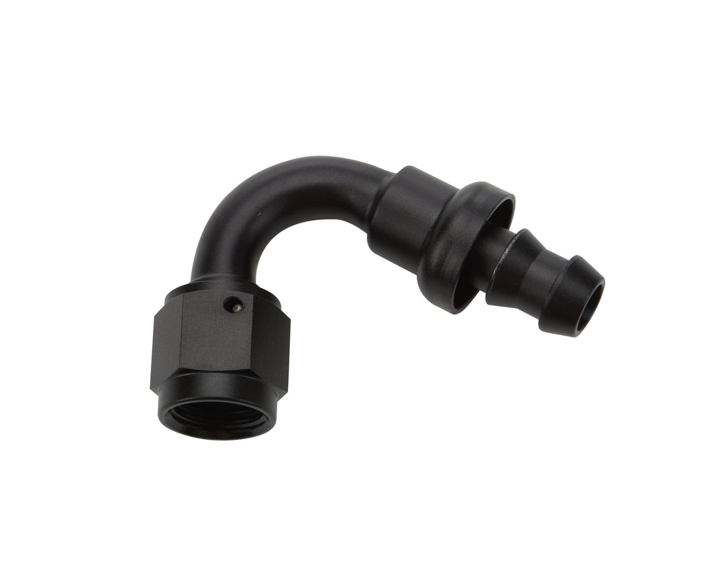 ALLSTAR PERFORMANCE 49462 - Pushlock Hose End Black 120 Deg Elbow -6 image