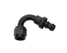 Load image into Gallery viewer, ALLSTAR PERFORMANCE 49462 - Pushlock Hose End Black 120 Deg Elbow -6 image