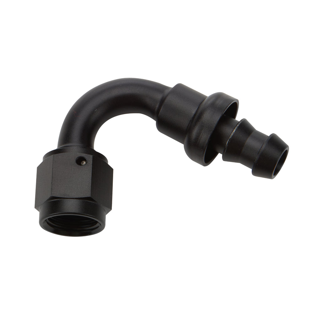 ALLSTAR PERFORMANCE 49463 - Pushlock Hose End Black 120 Deg Elbow -8 image