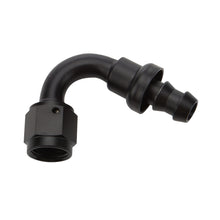 Load image into Gallery viewer, ALLSTAR PERFORMANCE 49463 - Pushlock Hose End Black 120 Deg Elbow -8 image