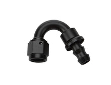 Load image into Gallery viewer, ALLSTAR PERFORMANCE 49472 - Pushlock Hose End Black 150 Deg Elbow -6 image