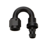 Pushlock Hose End Black 180 Deg Elbow -10